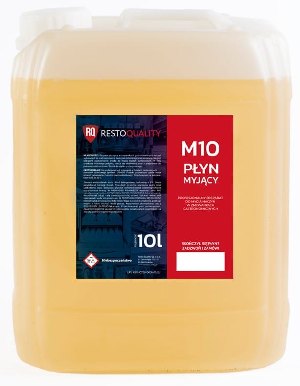 Płyn do mycia naczyń w zmywarkach gastronomicznych M10 Resto Quality